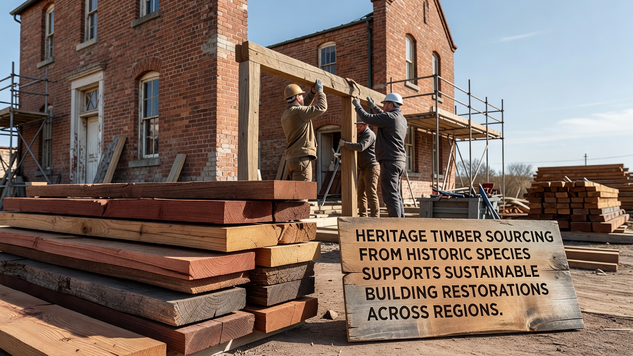 Reclaimed Timber from Historic Tree Species Powers Sustainable Restorations in Building Projects Worldwide
